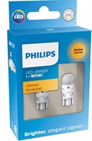 Philips Ultinon PRO6000 SI LED pære W5W Orange (2 stk.)